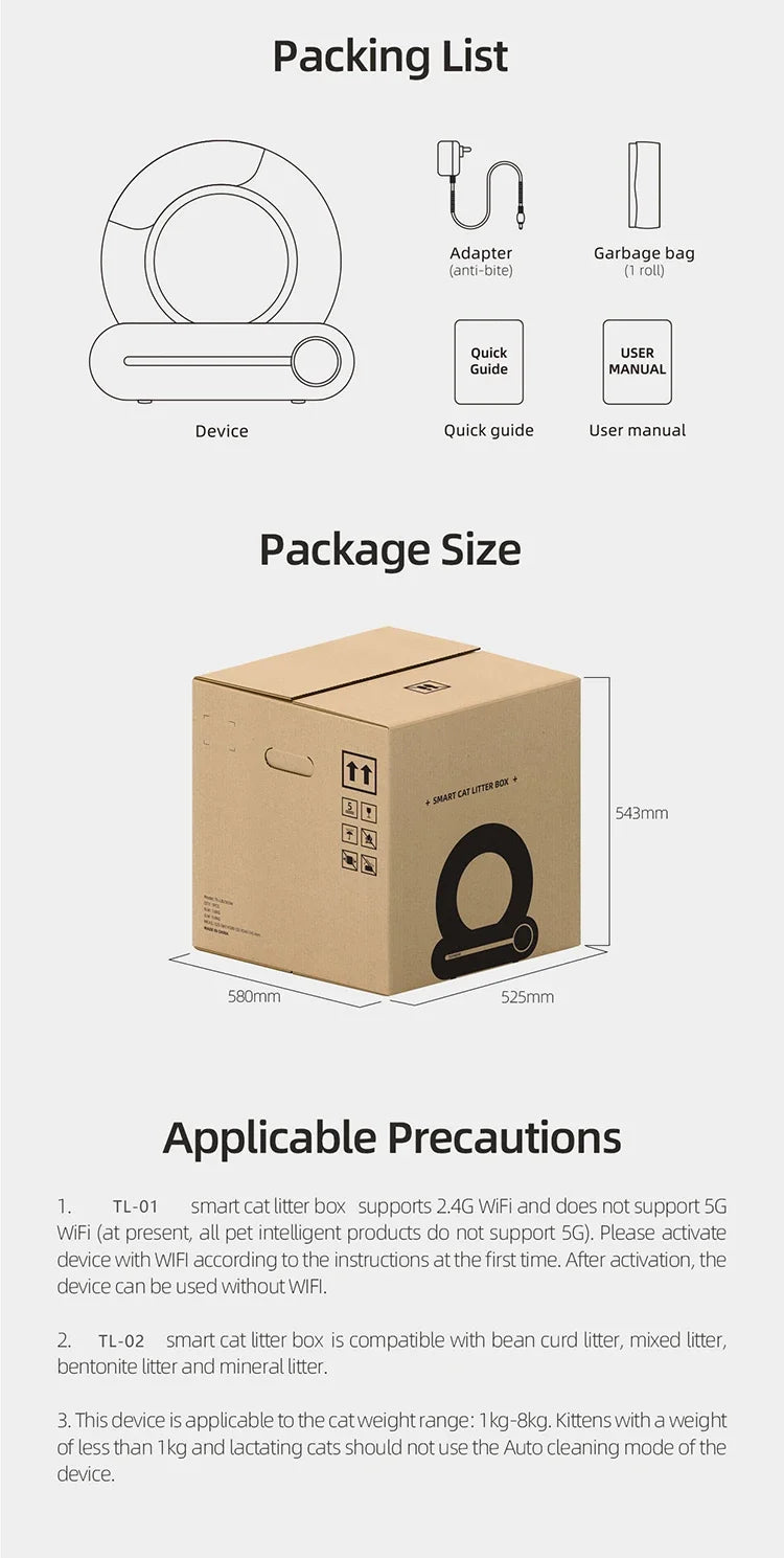 Smart Cat Litter Box Fully Automatic